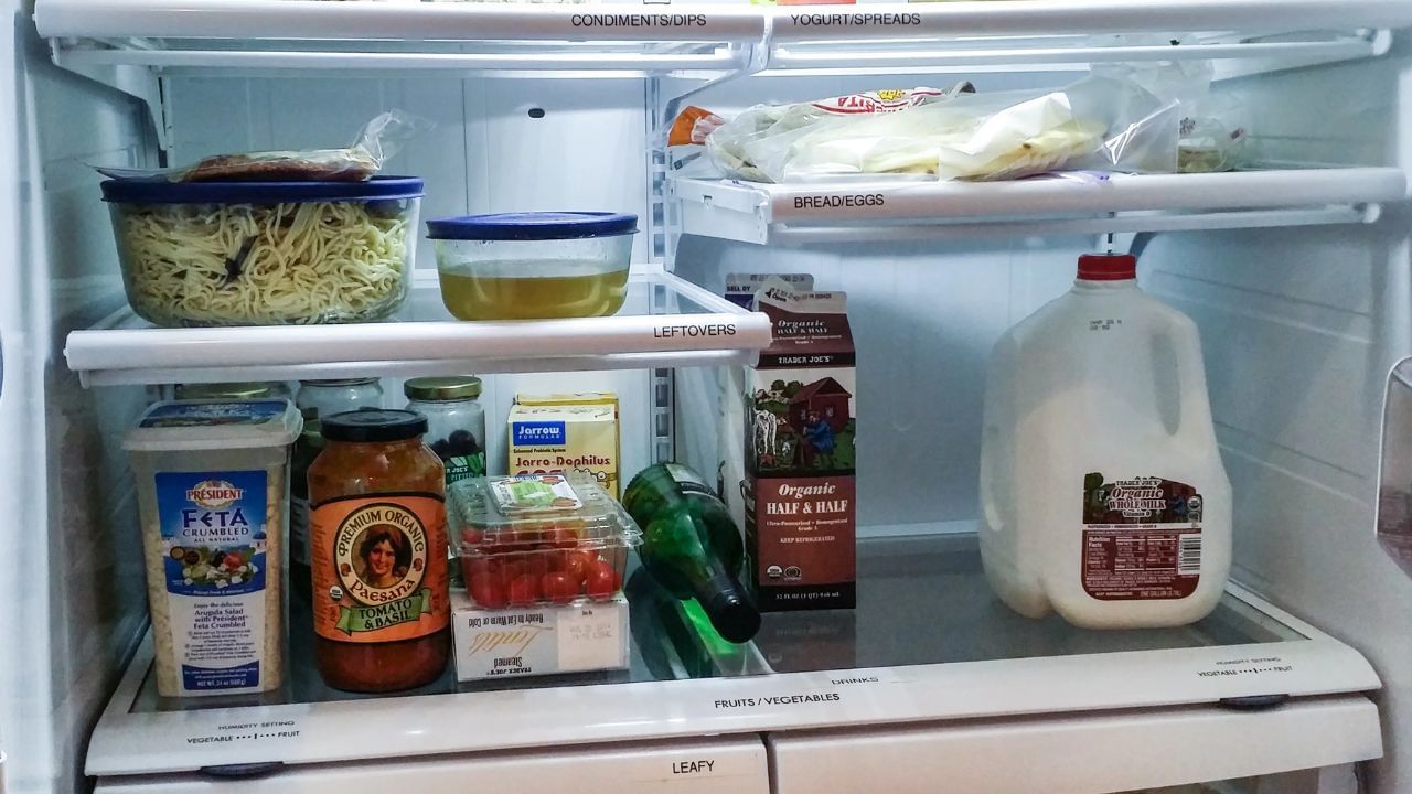 1. Empty and sort: The first step should be to take out all the items from the fridges and sort them to see if there are any that are old or spoiled; if so, remove them from the fridge.