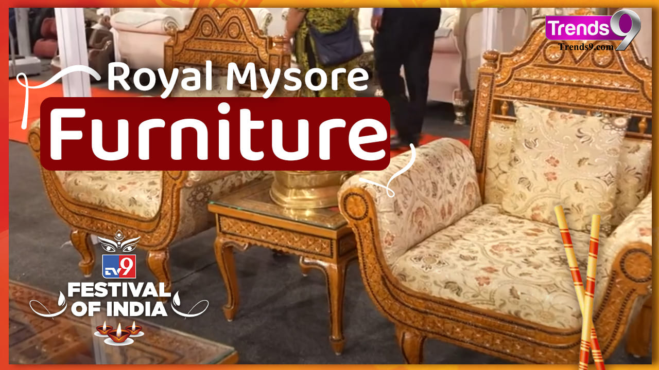 Royal Mysore Handcrafted Wooden Furniture at TV9 Festival Of India